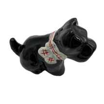 Black Scottie Dog Salt or Pepper Shaker with White Scarf Red Trim Vintage EUC - £5.40 GBP