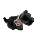 Black Scottie Dog Salt or Pepper Shaker with White Scarf Red Trim Vintag... - $6.76