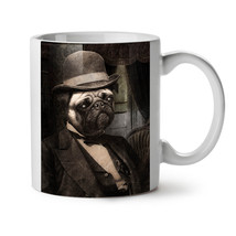 Sir Pug Cute Funny Dog NEW White Tea Coffee Mug 11 oz | Wellcoda - £12.64 GBP