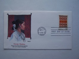 &quot;Navajo Art&quot; Navajo Maiden Stamp First Day Issue Cover 1986 Window Rock AZ - £13.44 GBP