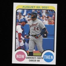 2022 Topps Heritage High Number Miguel Cabrera Now &amp; Then NAT-4 Detroit Tigers - £1.54 GBP