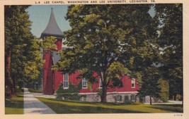 Lee Chapel Washington and Lee University Lexington VA Virginia Postcard E05 - $10.99