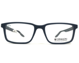 Dragon Eyeglasses Frames DR9001 410 Matte Navy Blue Rectangular 56-18-150 - $93.52