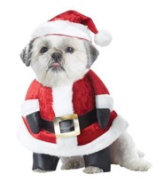 Santa Paws XSmall Dog Costume Christmas Hat Outfit XS - £24.44 GBP