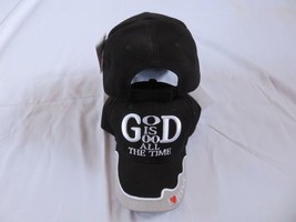 God Is Good All The Time I Love Jesus Black Hat Cap (Premium Cotton) - £16.07 GBP