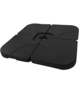 4 Piece Heavy Duty Cantilever Offset Patio Umbrella Stand Square Base Pl... - $1,107.02 MXN