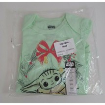 New Disney Star Wars Baby Yoda Galaxys Greetings Lt Green Body Suit Size... - $184.50 MXN