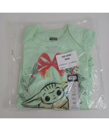 New Disney Star Wars Baby Yoda Galaxys Greetings Lt Green Body Suit Size... - $184.50 MXN