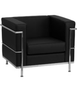 Stainless Exo-Frame French-Swiss Chair Black Leather-Soft* Commercial - $1,107.99 CAD