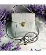 Viola Castellani Italian Leather Convertible Backpack Handbag Light Powd... - $102.58 CAD