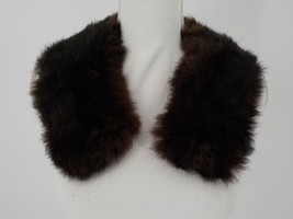 LUXURY MINK? REAL FUR COLLAR HOOK &amp; EYE CLOSURE LINED UNISEX FASHION COL... - $59.99