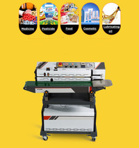 110V Horizontal Vacuum Packing Auto Sealing Machine w/ Ink Coding Band S... - £1,494.06 GBP