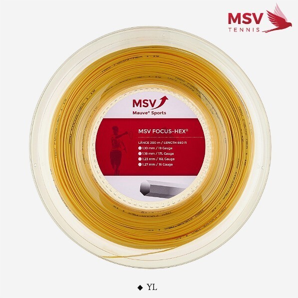MSV Focus Hex Soft 1.20mm 17G 200m Tennis String Racquet Racket Poly Str... - $136.71