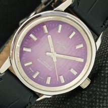 Antique Enicar Star Jewels Swiss Mens Winding Purple Dial Watch a425130-2 - £48.81 GBP