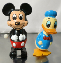 Collectible Vintage 70's Walt Disney Production TOMY Wind Up Donald & Mickey Toy - $14.36