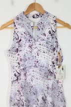 NWT Denise Cronwall S White Purple Tiered Tennis Active Dress - £41.68 GBP