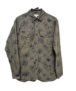 LL Bean Signature Pheasant Hunting Dog Print Olive Heritage Rustic Butto... - $24.99