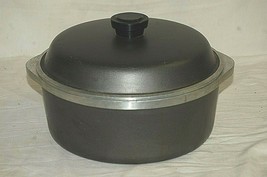 Vintage Aluminum Dutch Oven w Lid Kitchen Cookware Unmarked Unknown Maker - £31.64 GBP