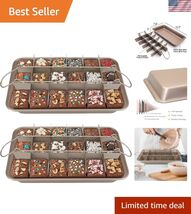 Brownie Pan with Dividers, Brownie Pan, Non Stick Brownie Pan with Remov... - $39.91