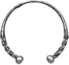 Medieval Hand Forged CELTIC TORC Iron Torques Hammered Jewellery Jewelry Celts I - £18.42 GBP