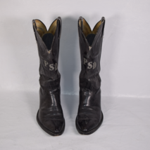 Unbrand Mens Western Cowboy Leather Boots Custom Design Black 9.5 ~ 10 - £233.62 GBP