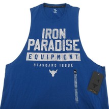 Under Armour Project Rock Iron Paradise Tank Top Men&#39;s Size Large Royal ... - $34.95