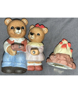 Vintage Homco Teddy Bears Campfire Scene #1446 Roasting Marshmallows - $22.61 CAD