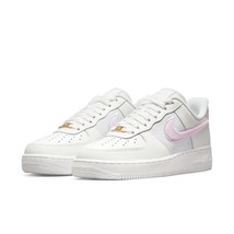 Nike women&#39;s air force 1 &#39;07 sneakers in Summit White Regal Pink - size 10 - £70.18 GBP