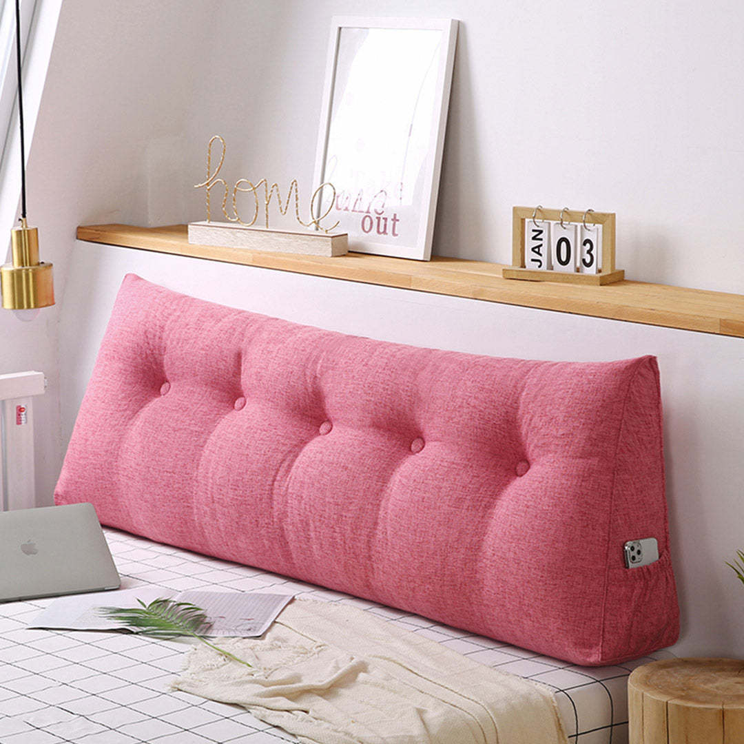 SOGA 4X 150cm Pink Triangular Wedge Bed Pillow Headboard Backrest Bedsid... - $422.90