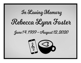 Coffee &amp; Music Name Plates For Cremation Urns - £15.94 GBP