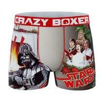 Crazy Boxers Star Wars Darth Vader Happy Holidays Boxer Briefs Multi-Color - £11.98 GBP