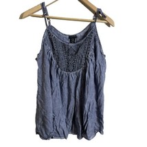 Torrid Women’s Size 00 Blue Gray Tank Top Spaghetti Strap Blouse - £12.77 GBP