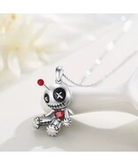 Voodoo Doll Necklace Red Garnet Heart Silver Plated 18” Chain - $14.01 CAD Voodoo Doll Necklace Red Garnet Heart Silver Plated 18” Chain - $14.01 CAD