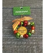 Ganz Collectable Wreath Christmas Ornament &quot;Most Loved Dad&quot; New. - $271.49 MXN
