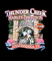 Harley Davidson XL mens Black T-Shirt - THUNDER CREEK - Chattanooga, Tennessee - £12.54 GBP