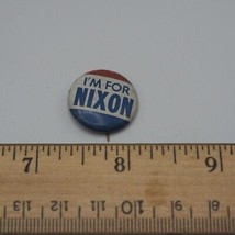 Nixon Bavero Pin Io Sono Per Nixon Vintage 1968 Bastian Bros. Co.Rochester , N.Y - £24.03 GBP