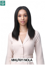 Bobbi Boss MHLF611 Nola 13X4 Lace Front Hand Tied Lace Unprocessed Human Hair - £159.86 GBP