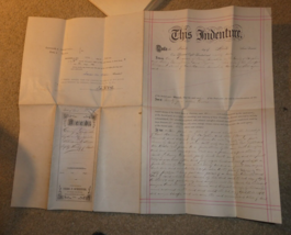 Original 1881 Indenture Deed Document Land Sale Dauphin County Pennsylvania - $133.65