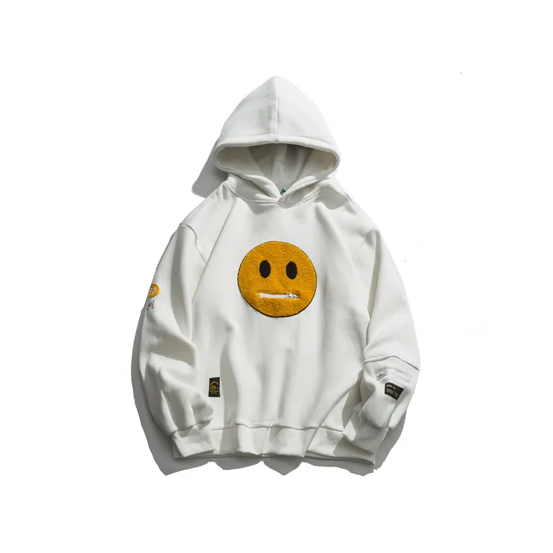 GONTHWID Hoodies Streetwear Hip Hop Zipper Pocket  Face work Hooded Sweatshirts  - £191.19 GBP