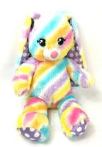 RETIRED Build a Bear SPRING RAINBOW Stripes BUNNY RABBIT EASTER Plush 17&quot; - £21.00 GBP