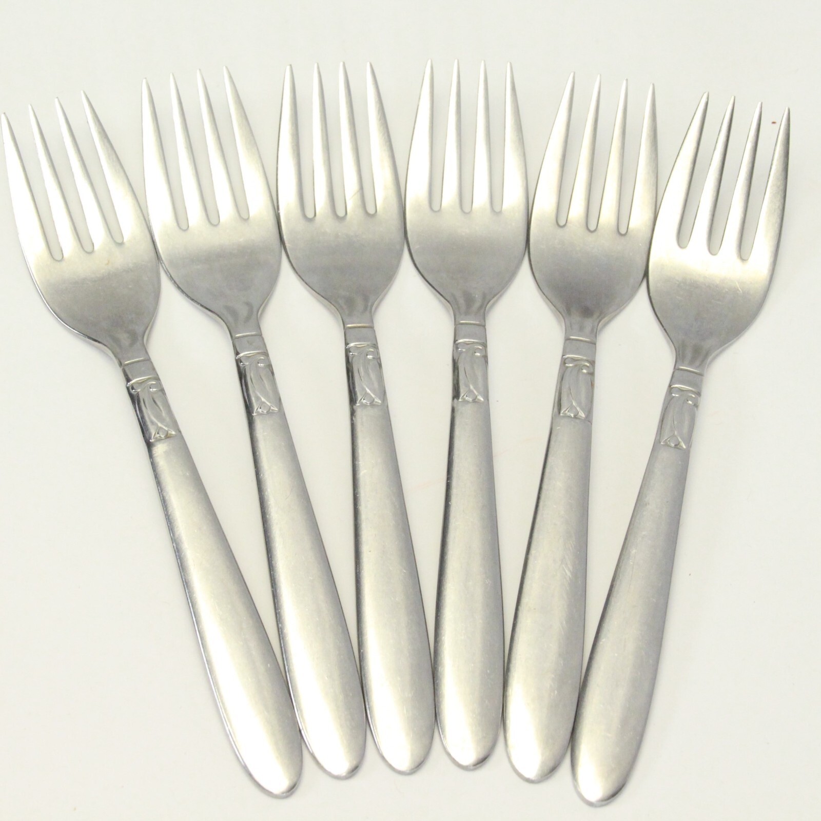 International Creation I Salad Forks 6 3/8&quot; Stainless Lot of 6 - $39.19