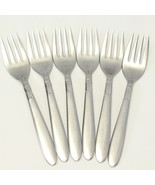International Creation I Salad Forks 6 3/8&quot; Stainless Lot of 6 - $714.45 MXN