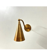 Italian Handcrafted Modern Style Mid Century Raw Brass Wall Lamp By L L D - £177.58 GBP