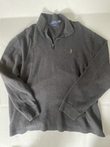 Polo Ralph Lauren Gray Estate Rib 1/4 Zip Pullover Sweater Size XXL - £32.97 GBP