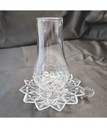 Vintage Federal Glass Company Hurricane Candle Fairy Lamp 5&quot; Tall - £31.10 GBP