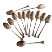 13 REED &amp; BARTON SILVERPLATE FLATWARE TEASPOONS RIBBED FLARED TIP - £7.78 GBP