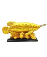 Feng Shui Golden Arowana Fish Strong Wealth Symbol &amp; Protects Mishaps, T... - £34.88 GBP