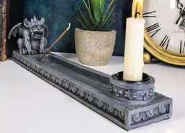 Gothic Fantasy Winged Fat Demonic Gargoyle Incense Burner And Candle Holder - £15.89 GBP