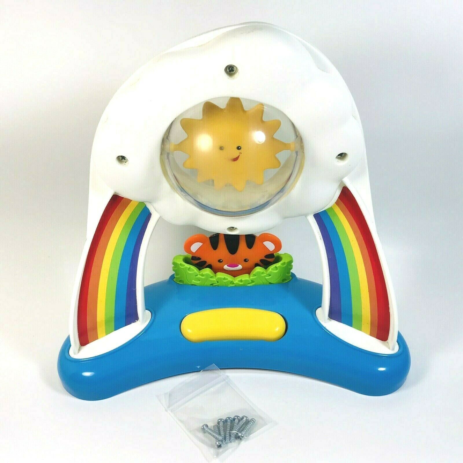 Fisher Price Rainforest Jumperoo Replacement Rainbow Sun Tiger Pop Up Toy 2013