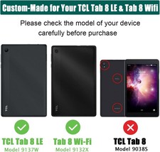Compatible With TCL Tab 8 LE Case for Kids(Model: 9137W, 2023 Released) ,Blue - £13.14 GBP